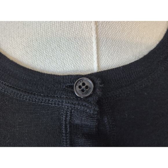 New w/Tags Tory Burch Womens Black Merino Wool Simone Cardigan Sweater XS RT$175 - Picture 5 of 13